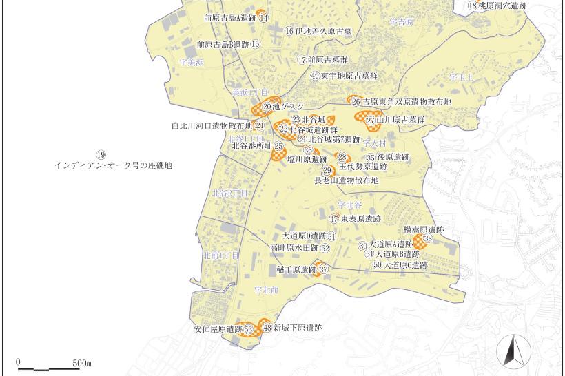 塩川原遺跡の位置図