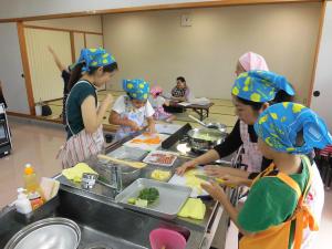 調理の様子です。